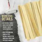 Custom Shop Craft and Paint Sticks - (Pack of 900 Sticks) 12" Inch Premium Grade Wood Stirrers/Paddles - Use for Wood Crafts -to Mix Epoxy Resin or Paint -Garden Sign Posts