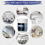 Oriflame Drywall Repair Kit: 8.5 Ounce Spackle Wall Repair with Patch/Scraper/Sandpaper/Gloves - White Wall Putty for Nail Holes/Cracks/Dents/Stains/Peeled Wall