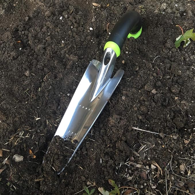 Radius Garden 101 Ergonomic Aluminum Hand Transplanter, Original Green