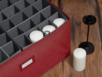 Covermates Keepsakes - Adjustable Zip-Top Storage Box - Configurable FlexGrid Compartments - Heavy Duty Polyester- Reinforced Handles - Stackable Design - Indoor Storage, Red Heather