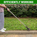 BlumWay 67 Inch Rotary Wheel Edge Trimmer, Rotary Shears, Manual Sidewalk Edgers, Length 23.6" to 67", Heavy Duty Stainless Steel Handle with Sharp Blades/Gloves