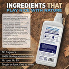 Laundry Detergent, 124 Load. Unscented Liquid Laundry Detergent Washing Soap for Sensitive Skin. ProvenSafe™ Fabric Stripper Cleaning Supply w/Odor & Stain Remover for Activewear & All Fabrics