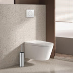 BGL Chrome Toilet Brush and Holder,Stainless Steel Toilet Brushes for Bathroom with Holder