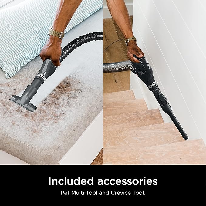 Shark ZU102 Rotator Pet Upright Vacuum with PowerFins HairPro & Odor Neutralizer Technology, Charcoal, 2.9 L Dust Cup