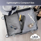 FEPPO Travel Steamer for Clothes, 110-240V Dual Voltage Portable Steamer & Iron 2 in 1, Fast Heat Up, 1100W Powerful Garment Steamer, Large Ceramic Heat Panel for Home & Global & Europe Traveling