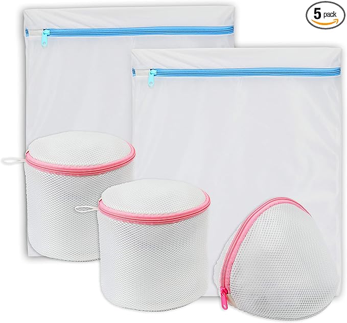 Simple Houseware Laundry Bra Lingerie Bags (2 Large & 3 Underwear Bags) - 5 Pack