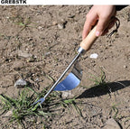 GREBSTK Garden Manual Weeding Tools Stainless Steel Beech Handle Shovel for Weeding, Cultivating, Transplanting, Digging