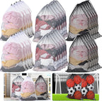 Berlune 30 Pack 24 x 36 Inches Large Mesh Bags for Laundry, Wash bags, Sturdy Mesh Material Closed with Drawstring, Factory, University, Dormitory, Travel and Apartment Dweller (White, Black, Gray)