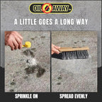 Oil Stain Fighter Driveway Kit with Pretreat Solution for Maximum Results | 4 oz. Pretreat Spray + 10 oz. Enzyme Powder | No Rinse Safe Concrete Cleaning Duo for Driveways and Patios | Driveway Size