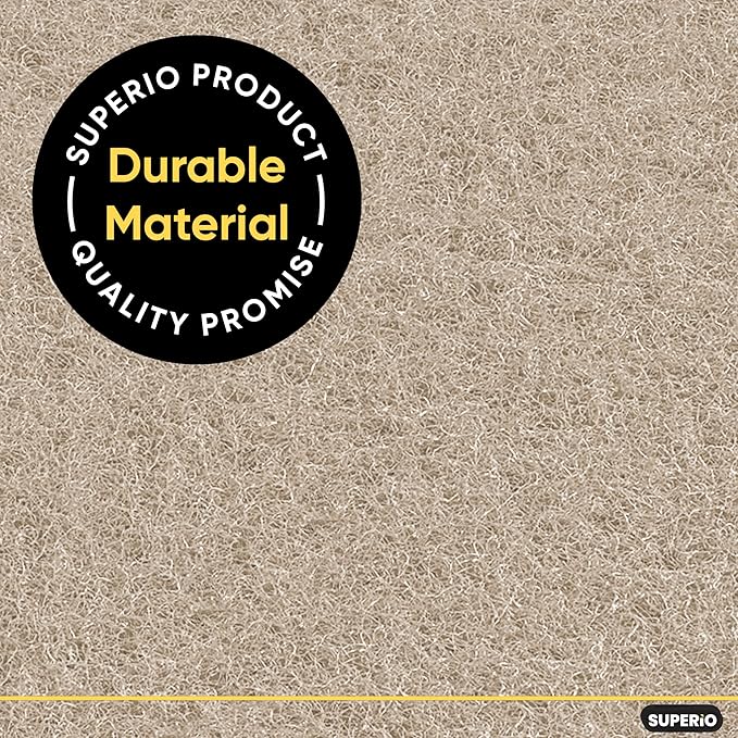Natural Scouring Pad Non-Scratch Sisal Plant Based Scrubber Cleaning Scrub Pads, Eco-Friendly Reusable Kitchen Scrubbing Pad Pack of 18, by Superio