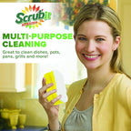 Scrub Sponge by Scrubit –Multipurpose Cellulose Cleaning Sponges with Non Scratch Scouring Pad for Dishes, Pots, Pans, Glass Cooktop - Super Absorbent - Unique Shape to Protect Nails: 12 Pack