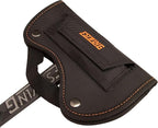 ESTWING Hunter's Axe - 14.25" USA Made Forged Steel Hatchet with Gut Hook & Hi-Vis Orange Shock Reduction Grip - EOHA