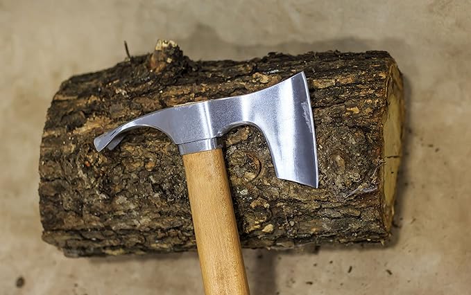 Bearded Hatchet/Axe Combined with Curved Adze Blade - Bowl Makers Tool by mapsyst