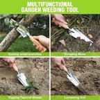 WORKPRO Garden Trowel with Wood Handle, Stainless Steel Narrow Hand Shovel, Multi- Use Flat Garden Trowel for Planting, Weeding, Transplanting, Digging, Small Weeding Knife for Gardening