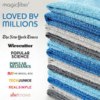MagicFiber Microfiber Cleaning Cloth - Higher Quality, Larger Size - Micro Fiber Cloth for Cleaning Rags, Dust Cloths, Kitchen Dish Towels (12 Pack, 13”x11”)