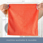 S&T INC. 100 Pack Microfiber Cleaning Cloth, Bulk Towels for Home, Reusable Microfiber Towels for Cars, Cleaning Rags, Assorted, 11.5 Inches x 11.5 Inches, 100 Count