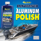 STAR BRITE Ultimate Aluminum Polish - Add a Deep Protective Shine, Remove Light Oxidation & Preserve Restored Finish - Marine Grade for Pontoons, Jon Boats & Canoes 16 OZ (087616)