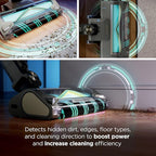 Shark PowerDetect Pet Plus Clean & Empty Cordless Stick Vacuum & Auto-Empty System, Powerful Suction, HEPA Filtration, Carpet & Hard Floor, Portable, Stick Vacuum for Pet Hair, Dark Gray, IP3253