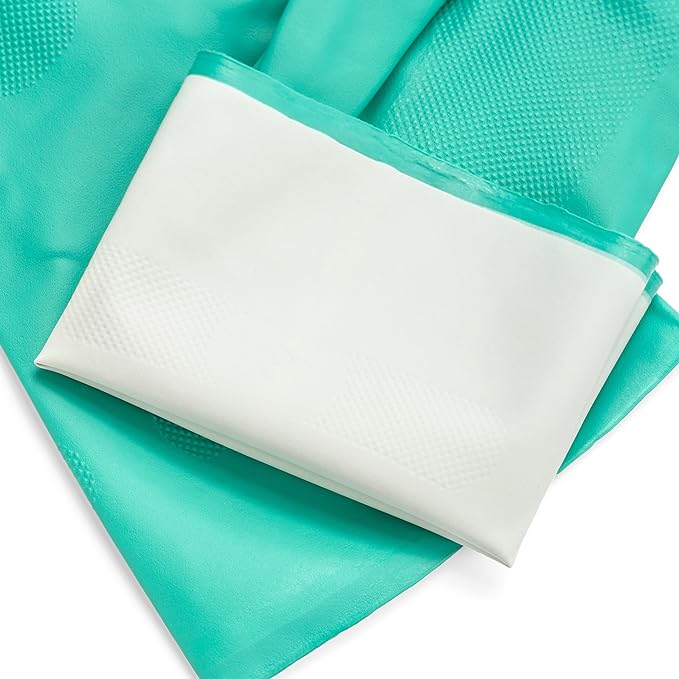 TUSKO PRODUCTS Best Nitrile Rubber Cleaning, Household, Dishwashing Gloves, Latex Free, Vinyl Free, Reusable not Disposable, Medium M (1 Pair)