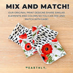 Reusable Paper Towels - 10 Pack - Roll of Washable Cotton Cloth Paper Towels - Paperless Reusable Napkins Cloth Washable - Absorbent + Long Lasting - Zero Waste Products - (Brushstrokes)