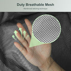 Large Mesh Laundry Bag for Travel: 2 Pack 23 x 34 Inches Heavy Duty Hamper Liner Bags - Washable Laundry Drawstring Bag for College, Dorm, Family and Apartment Dwellers, Black