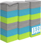 AIDEA Microfiber Cleaning Cloth-150PK, Soft Microfiber Towels for Cars, Absorbent Cleaning Rags, Lint-Free Streak-Free Wash Cloths for House, Kitchen, Window(12in.x12in)