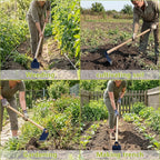Hoe Head 1.6 Lb, 4-1/2" Blade Width, 1-3/4" Diameter Hole, Grub Hoe Head Steel Garden Tool for Tough Soil, Garden Hacking, Landscaping, Farming or Yard Work