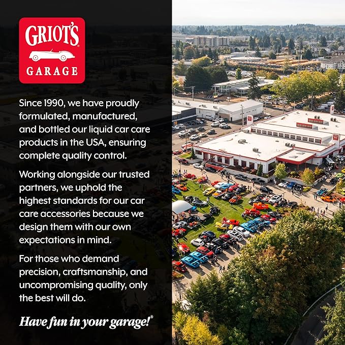 Griot's Garage Window Cleaner, Cleaning Spray for Automotive Windows, Mirrors, Shower Doors, and More, 11101, One Gallon
