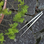 KAKURI Bonsai Root Hook, 7.8" Professional Gentle Bonsai Root Pick Tool, Lightweight Japanese Aluminum, Silver, Made in JAPAN