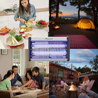 ASPECTEK Electric Bug Zapper, Upgraded UV-LED Light Lamp with a Long Life Span, Low Energy Consumption, Insect Killer for Mosquitos,Flies,Moths,LED Mosquito Trap for Indoor Use