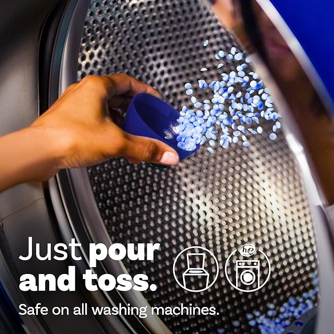 Downy Balance In-Wash Laundry Scent Booster Beads, Crisp Rain and Blue Eucalyptus scent, 24 oz, laundry scent beads, Long-lasting Freshness