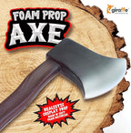 Giraffe Manufacturing Fake Toy Axe Halloween Prop - Foam Battle Bloody Axe Prop for Kids - Fake Ax Hatchet Prop Weapons - Funny Fire Axe Prop Prank Supplies for Halloween Cosplay Themed Party