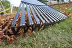 True Temper 20212011 Clog Free Leaf Rake with Hardwood/Steel Handle, 30 in. for Leaves, Grass, Clippings, Twigs, Pine Needles, Acorns, Debris,Black