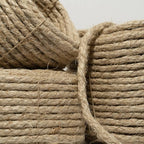 100% Organic Hemp Twine Rope (50ft x 1/4 in.), 6mm Thick Cord, Natural String, Heavy Duty Outdoor Twine, Jute Rope, Plant String, Twine for Crafts and Gardening
