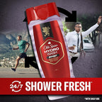 Old Spice Moisturizing Body Wash for Men, Hydro Wash, 2-in-1 Long Lasting Scent & Deep Hydration, 24/7 Shower Fresh, Smoother Swagger Scent, 16 oz (Pack of 4)