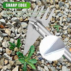 Dual Headed Hoe Garden Tool, 29.5"-57.7" Adjustable Long Handle Weed Puller Tool, Stainless Steel Hoe Cultivator and Weed Rake Gardening Tool, for Gardening Planting, Weeding, Digging, Loosening Soil