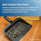 Carlisle FoodService Products Heavy Duty Dust Pan with Handle – Durable Plastic, 8 Inch Dust Pan for Home, Kitchen, and Commercial Use, 24 Pack, Black
