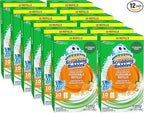 Scrubbing Bubbles Flushable Toilet Bowl Wand Cleaner Refills, Fresh Brush Cleaner Toilet Refill Pads, Removes Limescale & Odors, Citrus Scent, 10 Count (Pack of 12)
