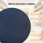 Hanging Closet Organizer and Storage 6-Shelf, Easy Mount Foldable Hanging Closet Wardrobe Shelves, Clothes Handbag Shoes Accessories Storage, Washable Oxford Cloth Fabric, Navy Blue