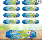 Wet Floor Wipes, Multi Surface Floor Cleaner Wet Mop Pads Fit Swiffer Sweeper Mop, Fresh Scent & Plant-Based Textured Cloth Trap Absorb Dirt, 20 Count (Pack of 8)