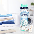 Downy Cool Cotton In-Wash Laundry Scent Booster Beads, 24 oz, laundry scent beads, Long-lasting Freshness