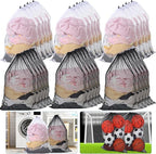 Berlune 30 Pack 24 x 36 Inches Large Mesh Bags for Laundry, Wash bags, Sturdy Mesh Material Closed with Drawstring, Factory, University, Dormitory, Travel and Apartment Dweller (Black, White)