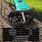 Tiller 13.5AMP Rototiller for Garden Corded Electric Tiller Garden Electric Cultivator 8Inch Depth 16Inch Width Tiller for Garden Yard