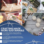 Organic Butcher’s Twine for Cooking & Trussing – 2mm Heavy-Duty Natural Cotton Kitchen Twine 500 Feet – Food-Safe, Oven-Safe String for Meat, Turkey, Baking, & Crafts