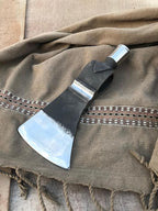 WHS201 Viking Axe Head, Custom Hand Forged Viking Axe Real Head, Tomahawk Viking Hatchet Beared Camping Axe Blade, 5160 HIGH Carbon Steel Blade, Viking Gift for Him - Christmas Gift (Ax)