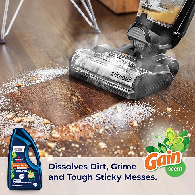 Bissell® Multi-Surface with Febreze + Gain, 34451, 64 oz, Safe of Sealed Hard Floors and Area Rugs, Dissolves Dirt, Grime, and Tough Sticky Messes, Febreze Original Gain Scent