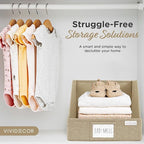 Storage Cubes – 12x12x10 Fabric Baskets for Organizing, Storage Baskets for Shelves, Open Front Fabric Bins, Closet Organizer Bins for Clothes, Towels, Sweaters, Linen – Brown, 3 Pack