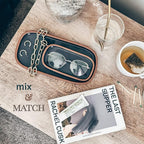 Mora Ceramic Decorative Tray - Rectangle 6.4in Dish for Jewelry, Perfume, Makeup, Accessories, Candle, in The Bathroom Vanity, Bedside, or Kitchen Counter. Cute Organizers - Black