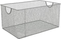 YBM HOME Kitchen Pantry Organizer Wire Basket for Shelves, Cabinets, Pantry, Countertop, Mesh Open Storage Bin Metal Basket for Organizing Food Supplies, 13.3x8.5x6.5