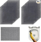 10Pcs Cleaning Screens for Toilets Cleaner Hard Water 5.5 x 4 Inch Flexible Scrubbing Pads for Household Cleaning Scouring Mesh Pad for Remove Grills Carbon Rust Scale (10)